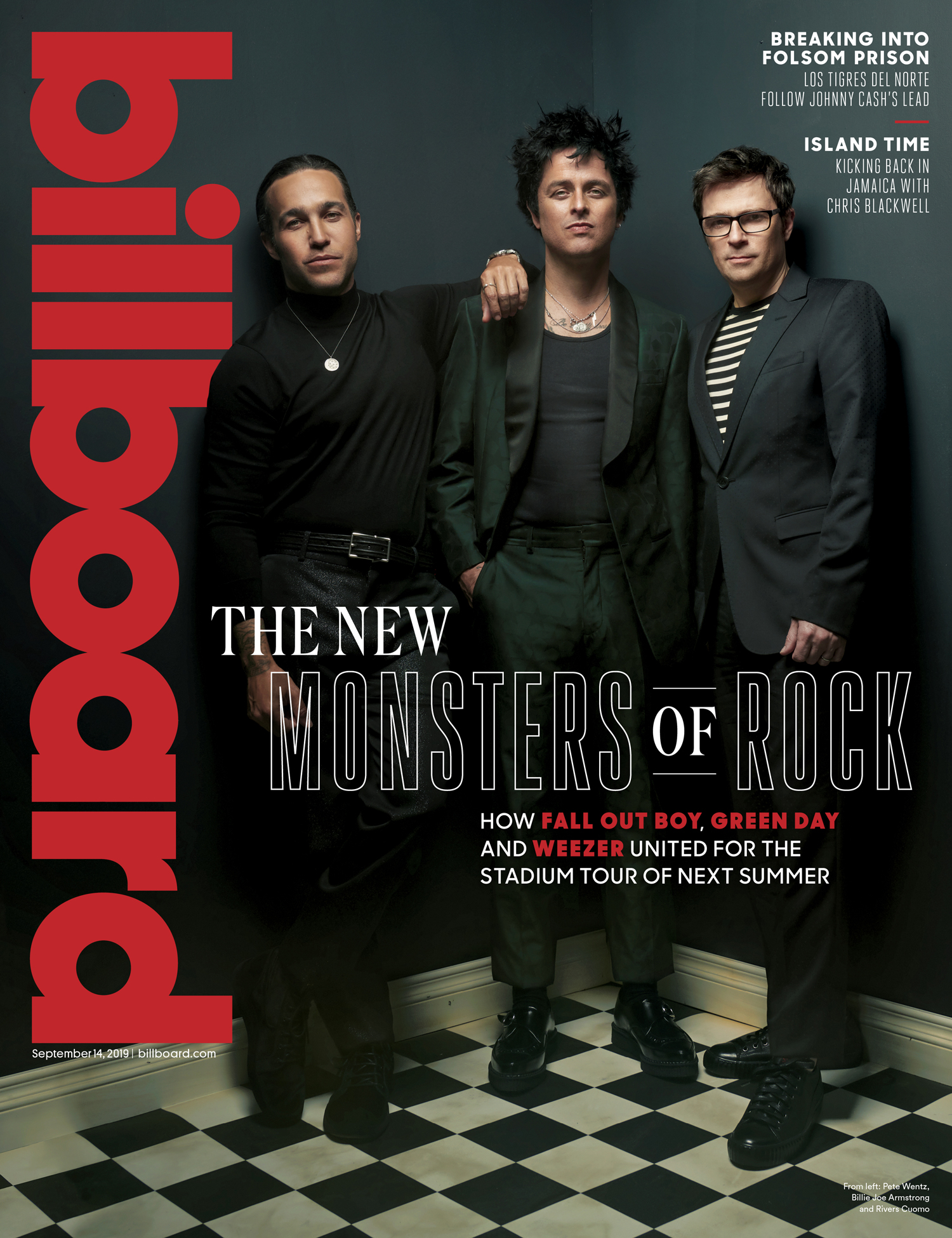 Pete Wentz, Billie Joe Armstrong, Rivers Cuomo, Billboard Magazine